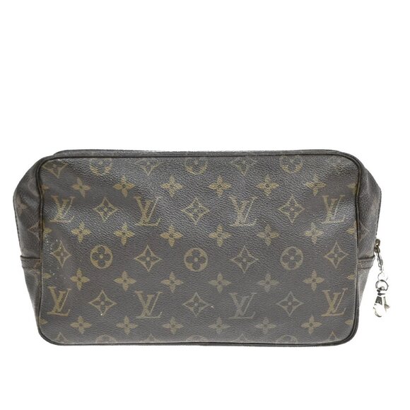 LOUIS VUITTON Trousse Toilette 28 Clutch Hand Bag Monogram Brown M47522 02EF429 - Picture 3 of 16